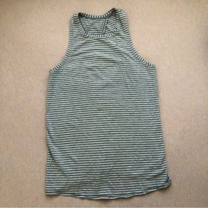 Lululemon grey striped all tied up tank
